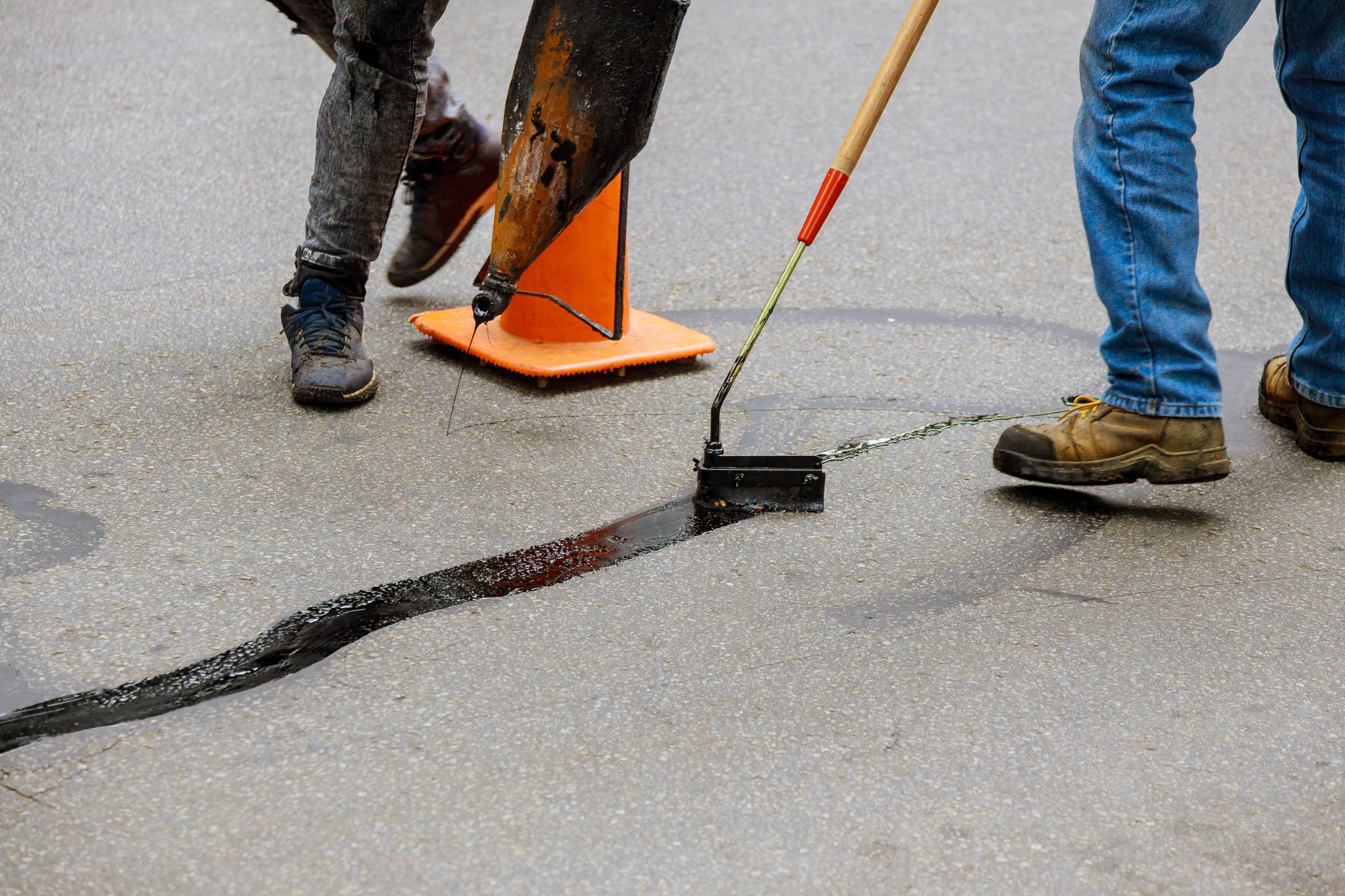 Crackfill, also known as crackseal is a pavement maintenance process used to fill and seal cracks in asphalt or concrete. This is essential to prevent water from entering the cracks, which can lead to further deterioration of the surface and sub-grade.